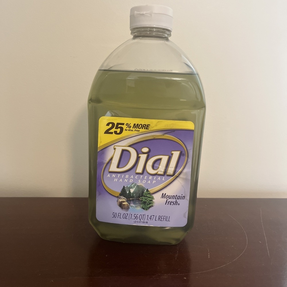Dial Mountain Fresh Liquid Hand Soap 50 Fl Oz Refill Discontinued, Rare HTF 2005